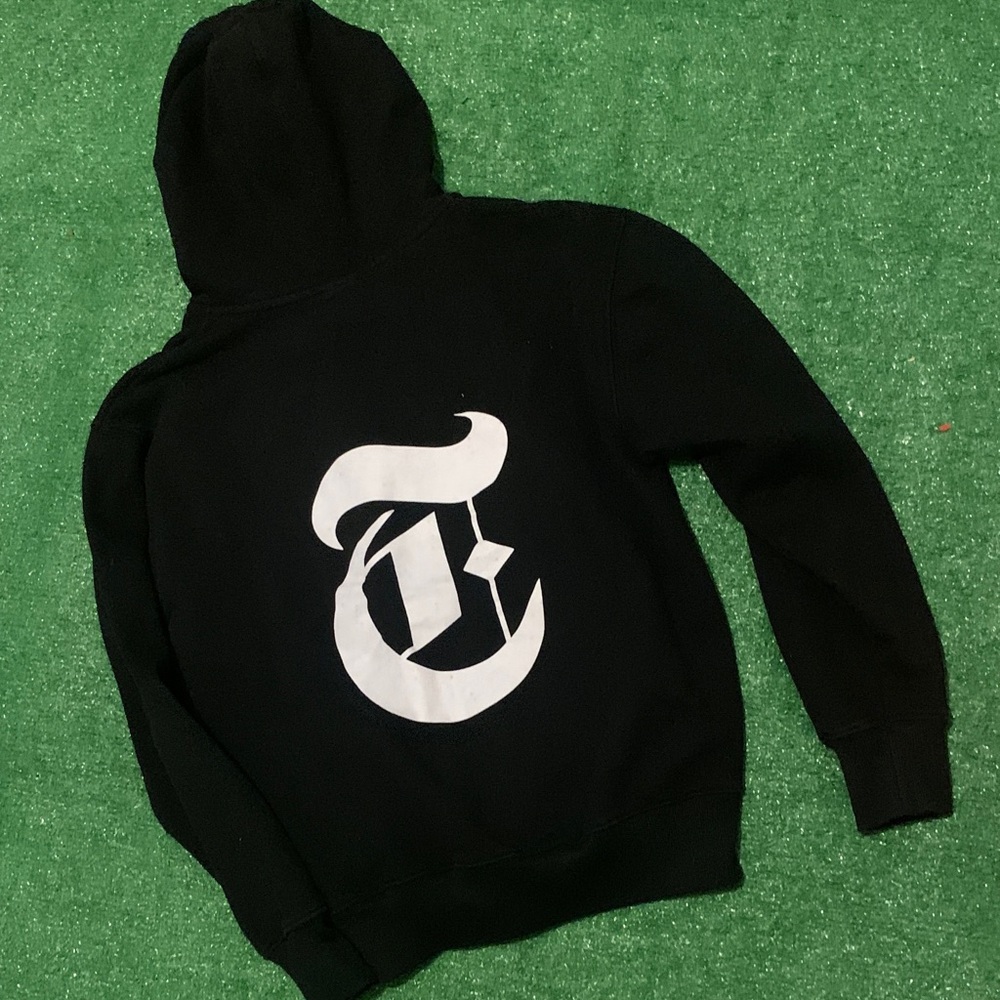 Black New York Times Hoodie